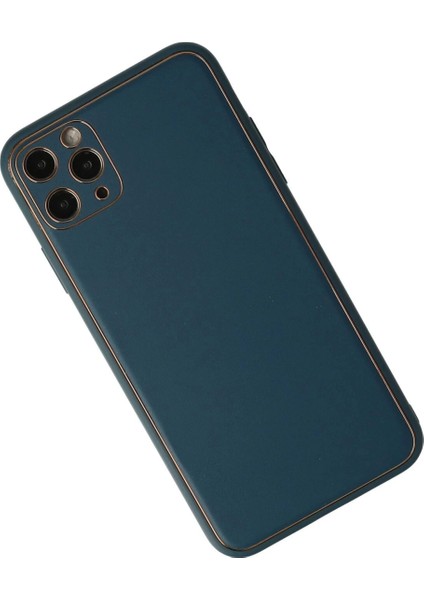 iPhone 11 Pro Kılıf Coco Deri Silikon Kapak - Mavi fiyatları