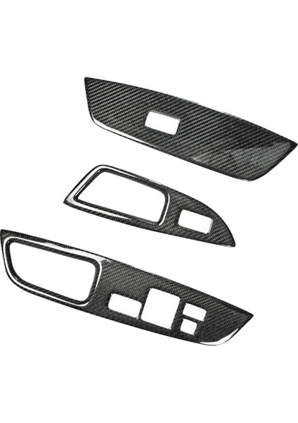 Hyundai Veloster 2011-2017 Için 3 Adet Karbon Fiber Pencere Kaldırma Anahtarı Düğmesi Paneli Kapak Trim Iç Dekorasyon (Yurt Dışından)