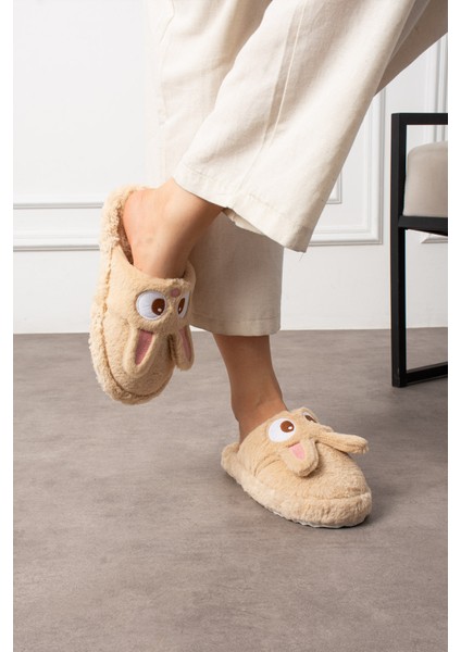 Kadın Ev Terliği Yumuşak Peluş Kaymaz Taban modelleri