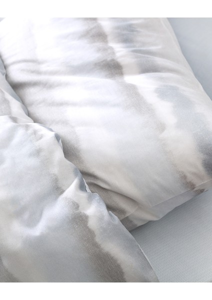 Leda Çift Kişilik %100 Pamuk Ranforce Baskılı Nevresim Takımı - Gri modelleri