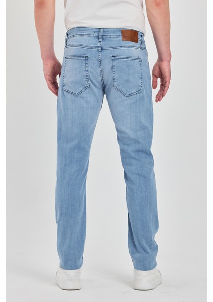 Erkek Fit Dar Kesim Pamuklu Esnek Jean Kot Denim Pantolon fiyatları