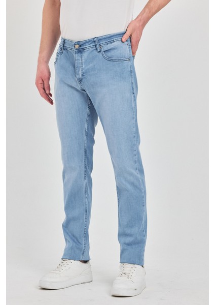 Erkek Fit Dar Kesim Pamuklu Esnek Jean Kot Denim Pantolon fırsatları