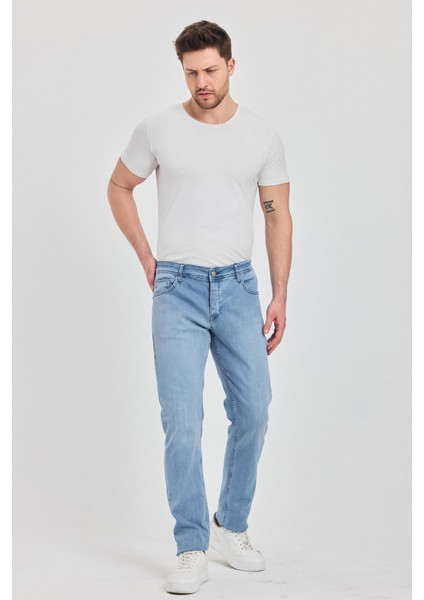 Erkek Fit Dar Kesim Pamuklu Esnek Jean Kot Denim Pantolon indirimleri