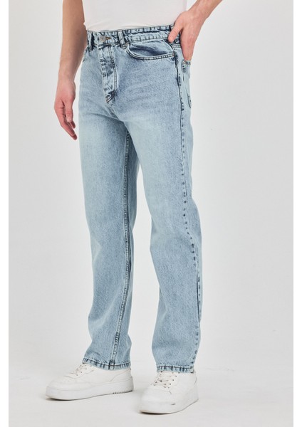 Erkek Fit Dar Kesim Pamuklu Esnek Jean Kot Denim Pantolon