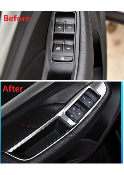 Mg Zs 2017-2021 Için Araba Pencere Düğmesi Anahtarı Kapağı Cam Kaldırma Trim Çerçeve Paslanmaz Çelik Dekorasyon Aksesuarları (Yurt Dışından) modelleri