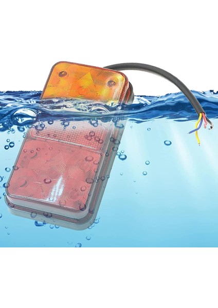 Adet 12V 10LED Su Geçirmez Kamyon Römork Kamyon Kuyruk Lambası Araba Dönüş Sinyali Fren Arka Stop Lambası Tekne Rv Camper Göstergesi (Yurt Dışından) fırsatları