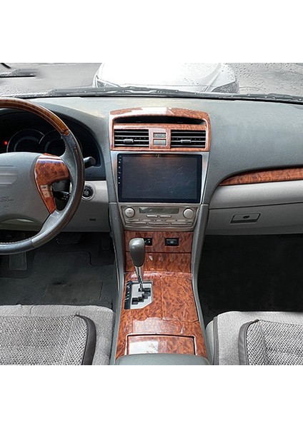 Toyota Camry 2006-2011 Için 1 Adet Ahşap Abs Araba Ön Merkezi Klima Havalandırma Çıkışı Kapak Trim Araba Şekillendirici Aksesuarları (Yurt Dışından) indirimleri