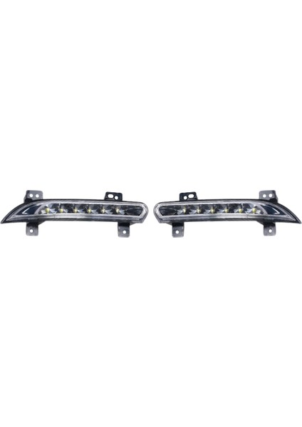 Çift Araba LED Drl Sis Lambası Renault Fluence 2014+ Için Otomatik Sürüş Lambası Gündüz Çalışan Far Tampon Lambası (Yurt Dışından)