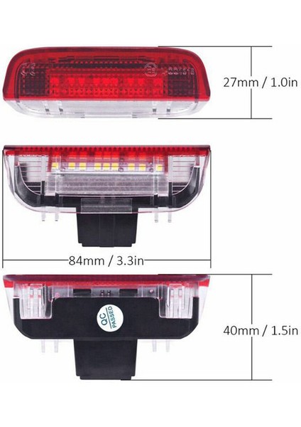 Adet Araba LED Kapı Uyarı Işığı Hoş Geldiniz Projektör Golf 6 7 Jetta Mk5 Mk6 Passat B6 B7 cc Tıguan Scirocco (Yurt Dışından) indirimleri