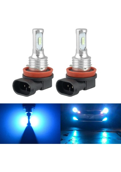 Süper Parlak H8 H9 H11 LED Far Ampul Kiti Yüksek/düşük Huzmeli Işık 8000LM 8000K Buz Mavisi 80W (Yurt Dışından) modelleri