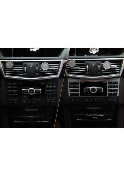 Oto Iç Merkezi Konsol Düğme Paneli Anahtarı Paneli Dekoratif Kapak Trim Mercedes Benz W212 E Sınıfı 2009-2015 (Yurt Dışından) modelleri