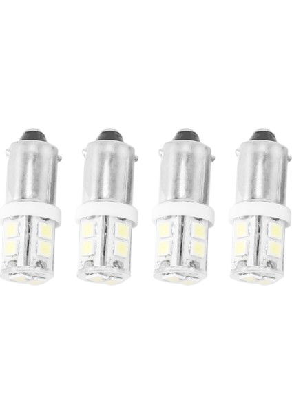 4x T11 BA9S T4W 233 Bayonet 10 Smd LED Araç Takoz Iç Yan Ampul Beyaz (Yurt Dışından)