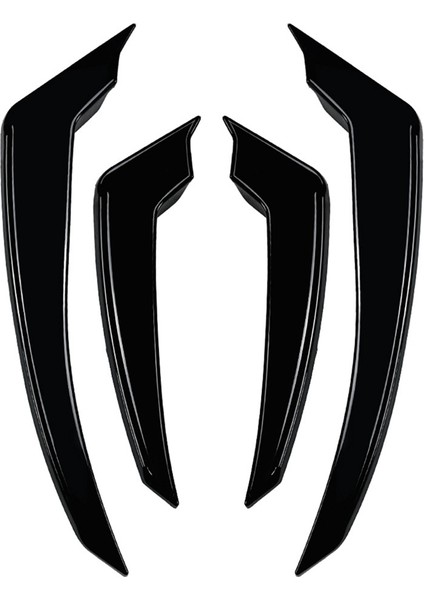 Araba Ön Tampon Spoyleri Ayırıcı Kapağı Yan Dudak Ayırıcı Kaplama Alfa Romeo Stelvio 2017+ Parlak Siyah (Yurt Dışından)