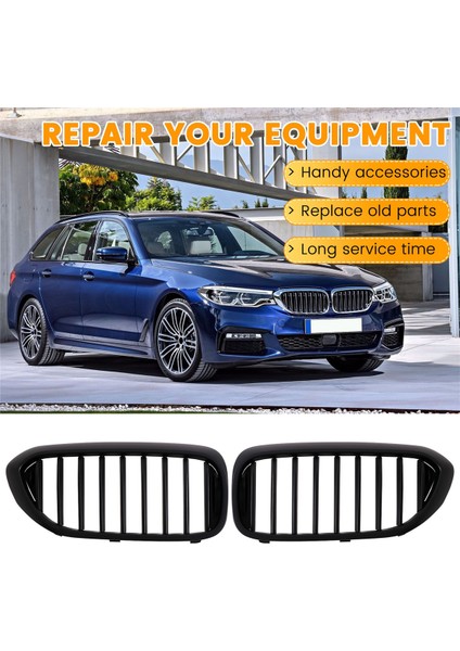 Ön Tampon Izgaraları Tek Çizgi Stil Yarış Izgaraları Bmw 5 Serisi G30/G31/G38 530I 540I 550I Tek Mat Siyah (Yurt Dışından) indirimleri