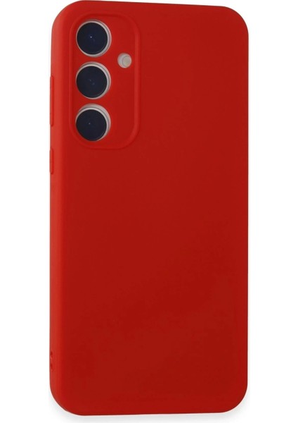 Samsung Galaxy A55 5g Kılıf First Silikon - Kırmızı
