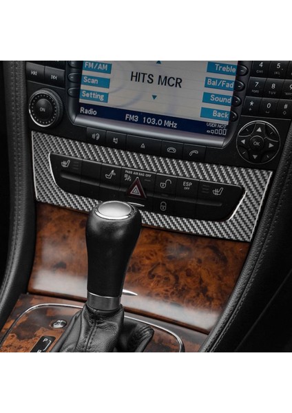 Benz Cls Sınıfı C219 2004-2009 Karbon Fiber Merkezi Isıtma Düğme Paneli Kapağı Döşeme Iç Aksesuarlar (Yurt Dışından) indirimleri