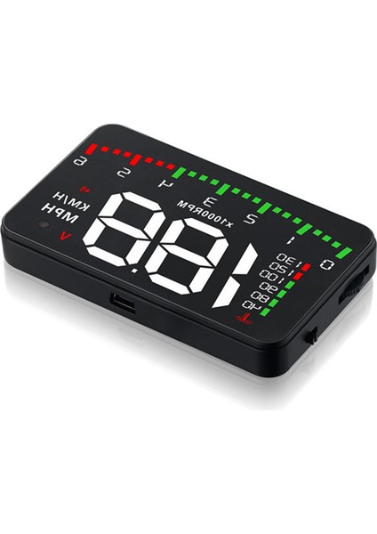 A900 Obd Hud Head Up Display Araç Aşırı Hız Uyarısı Ön Cam Projektörü Su Sıcaklığı Voltaj Takometre Rpm Mph (Yurt Dışından)