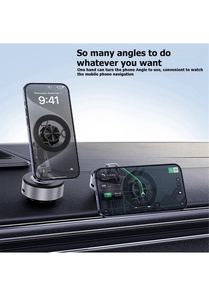 X91 Manyetik Vakum Adsorpsiyonlu Araç Tutucu Cep Telefonu Tutucu Katlanabilir 360 Derece Dönme Akıllı Telefon Siyah (Yurt Dışından) fırsatları