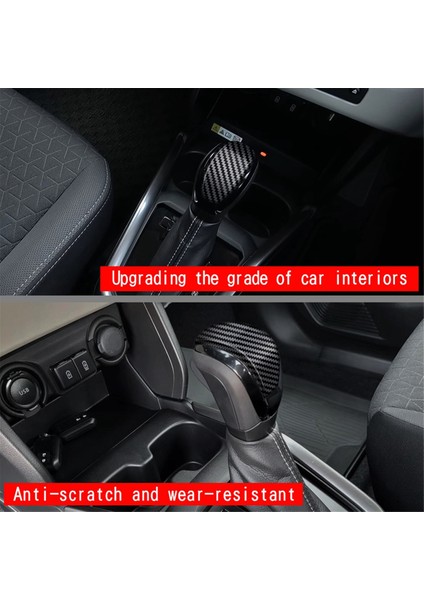 Araba Vites Başlığı Trim Sticker Vites Topuzu Trim Iç Aksesuarları Suzuki Swift 2024 Karbon Fiber Desen (Yurt Dışından) modelleri