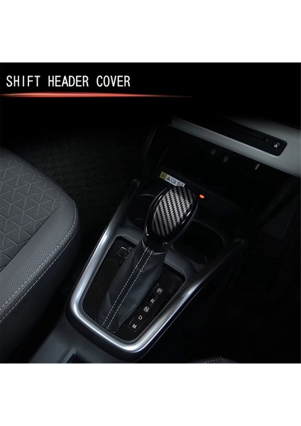 Araba Vites Başlığı Trim Sticker Vites Topuzu Trim Iç Aksesuarları Suzuki Swift 2024 Karbon Fiber Desen (Yurt Dışından) indirimleri