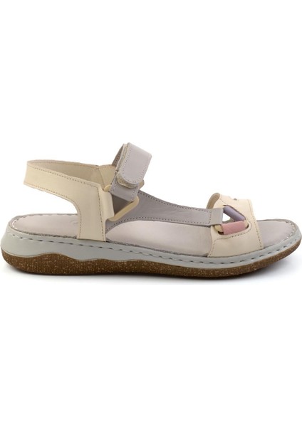 Bej Çok Renkli Leather Kadın Sandalet K05281079003