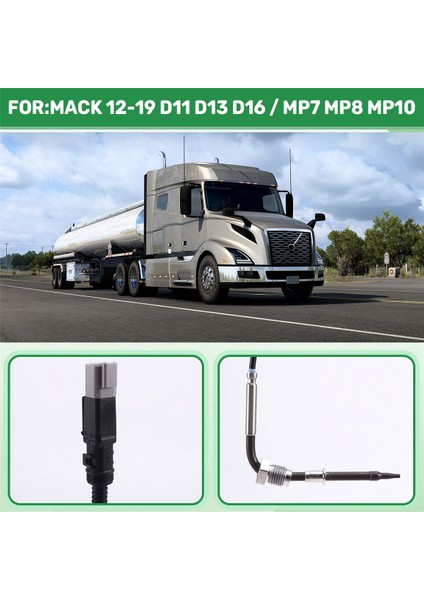21225020 Araç Gaz Sıcaklık Sensörü Volvo Mack 12-19 D11 D13 D16 / Mp7 Mp8 MP10 Için Uygundur (Yurt Dışından) indirimleri