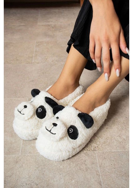 Kuzu Figürlü Kadın Yumuşak Ev Terliği Peluş, Kaydırmaz, Sevimli modelleri