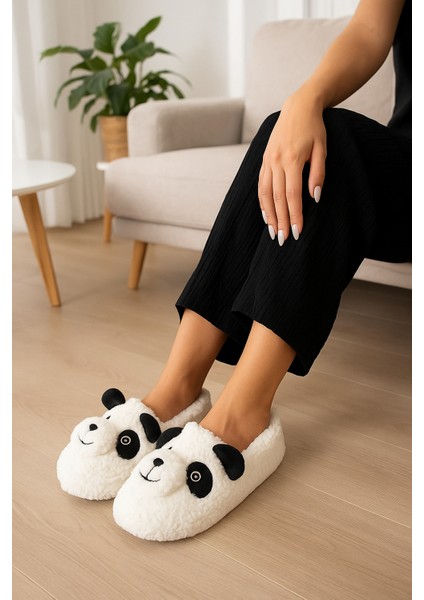 Kuzu Figürlü Kadın Yumuşak Ev Terliği Peluş, Kaydırmaz, Sevimli fırsatları