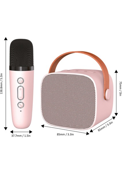 BK-320 Mikrofonlu Bluetooth Hoparlör - Pembe indirimleri