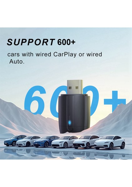 2'si 1 Arada Çift Arayüz Kablosuz Carplay/android Auto Kablosuz Carplay Adaptörü Akıllı Mini Kutu Fiş Hızlı Bağlantı Evrensel (Yurt Dışından) fırsatları