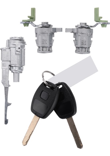 Araba Kapı Kilidi Silindir Anahtarı Kontak Namlu Kilidi Seti Anahtarlı 72185-S9A-013 Honda Civic Crv 2002-2006 Için 72185S9A013 (Yurt Dışından)