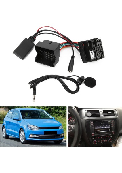 Araba Aux Bluetooth Müzik Mikrofon Adaptörü Vw Passat Polo RCD510 RCD210 RNS510 RNS310 Radyo Için Yardımcı Ses Kablosu (Yurt Dışından) fiyatları