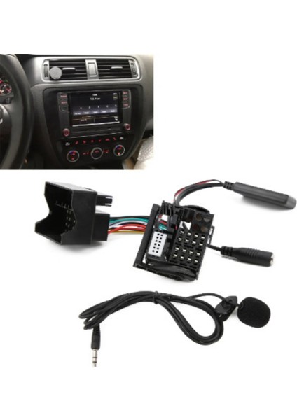 Araba Aux Bluetooth Müzik Mikrofon Adaptörü Vw Passat Polo RCD510 RCD210 RNS510 RNS310 Radyo Için Yardımcı Ses Kablosu (Yurt Dışından) fırsatları