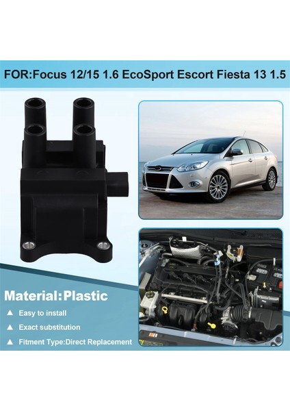 CM5G12029FC Ford Focus 12 Focus 15 1.6 Ecosport Escort Fiesta 13 1.5 C60518100B C60518100 Için Ateşleme Bobini (Yurt Dışından) modelleri