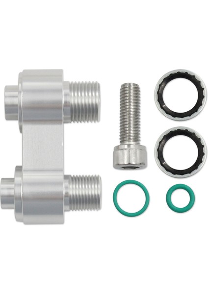 Ls Gm R4 Bağlantısı Için Ac Kompresör Adaptörü Cnc Alüminyum Yeniden Yapılandırma Ac Kompresör Kütük Alüminyum Düz Adaptör (Yurt Dışından)