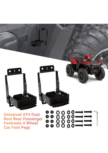 1 Çift Evrensel Atv Ayak Dayanağı Arka Yolcu Ayak Dayanakları 4 Tekerlekli Araba Ayak Mandalları Yolcu Kaymaz Döküm Demir Ayak Dayanağı (Yurt Dışından) fiyatları