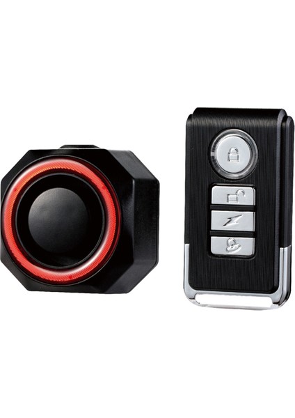 Bisiklet Alarmı Uzaktan Kumandalı Bisiklet Hırsızlık Önleme Alarmı USB Şarj Edilebilir Motosiklet Bisiklet Dedektörü Alarmı Braketli (Yurt Dışından)