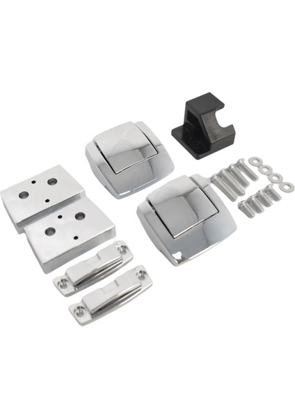 Motosiklet Eyer Çantası Kilitleri Pops Tour Pack Pak Mandalları Ara Parçaları Kapak Tutma Takımı Harley Touring Road Glide Bagaj Kilidi (Yurt Dışından)