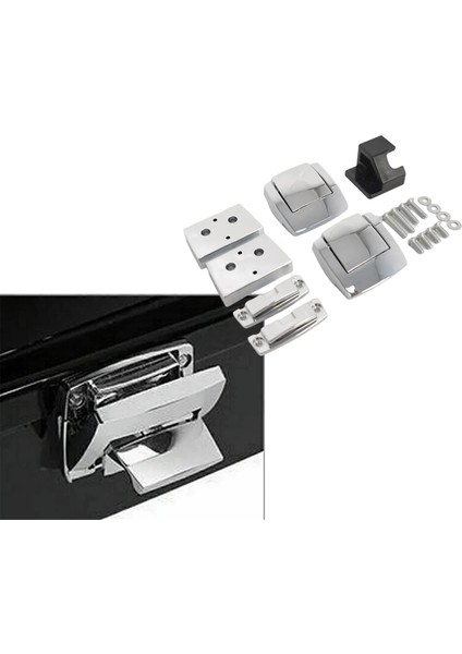 Motosiklet Eyer Çantası Kilitleri Pops Tour Pack Pak Mandalları Ara Parçaları Kapak Tutma Takımı Harley Touring Road Glide Bagaj Kilidi (Yurt Dışından) fiyatları