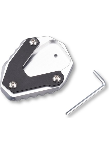 Morini X-Cape 650 650X 2022-2024 Gümüş ve Siyah Için Motosiklet Ayaklık Uzatma Plakası Ayak Yan Ayaklığı Büyütme Pedi (Yurt Dışından)