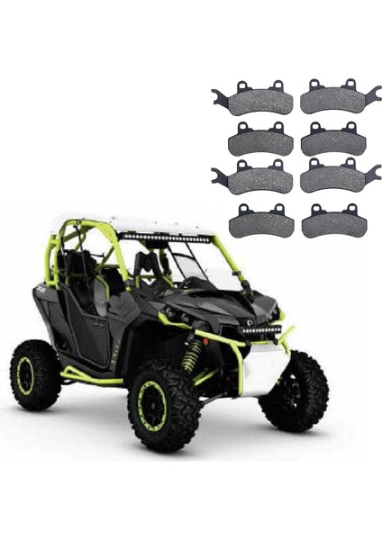 8 Adet Motosiklet Ön Arka Fren Balatası Seti 715900380 715900379 Can-Am Maverick X3/max/sport/trail 2017-2024 715900386 (Yurt Dışından) fiyatları