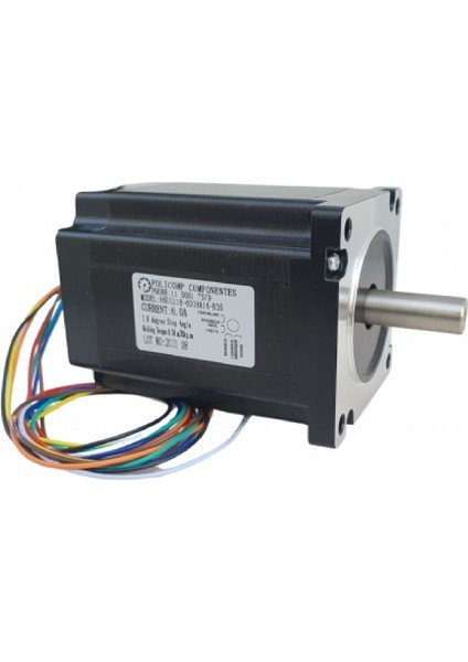 Jss-Motor 86HS118-6008A14-B35 ,86MM/14MM 8.5nm 7.2V/6A 8-Kablo Step Motor