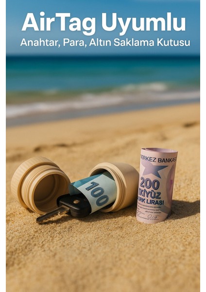 Deniz ve Sahilde Uyumlu Değerli Eşya Saklama Kutusu, Şık ve Güvenli Koruma Sağlar.