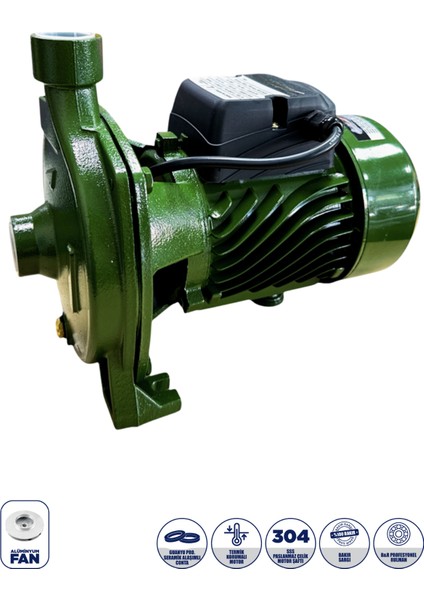 1.5 Hp - 1 Kw Alman Teknolojisi Bahçe Pompası Su Pompası Cpm 158 Elektrikli Su Pompası 80 L/dak 25 Metre Yükseklik