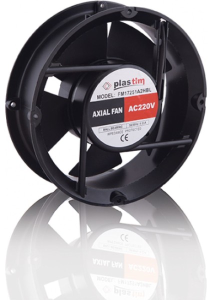 PF22060R ,220X60MM 220VAC 290-CFM 2-Kablo Fan