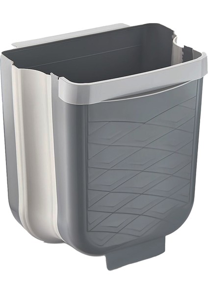 Gri Katlanabilir Mutfak Çöp Kovası 6lt (4915) Go-53-vice/(1395)