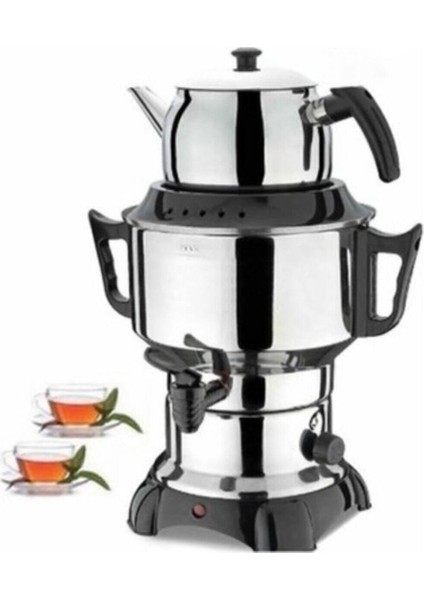 Siyah Elektrikli Semaver Çaycı, Pratik ve Şık Tasarım