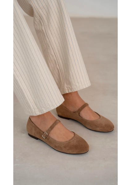 Kostas Camel Süet Hakiki Deri Babet modelleri