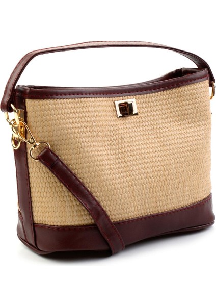 Bej Bordo Kadın El Çantası C06569000128 fiyatları