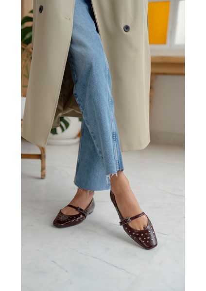 Kasius Bordo Rugan Hakiki Deri Babet fırsatları